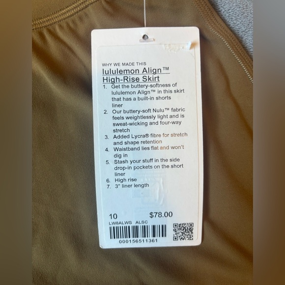 Lululemon Align High-Rise Skirt Allspice Size 10 - Picture 4 of 6